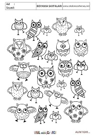 Doodle boyama sayfaları